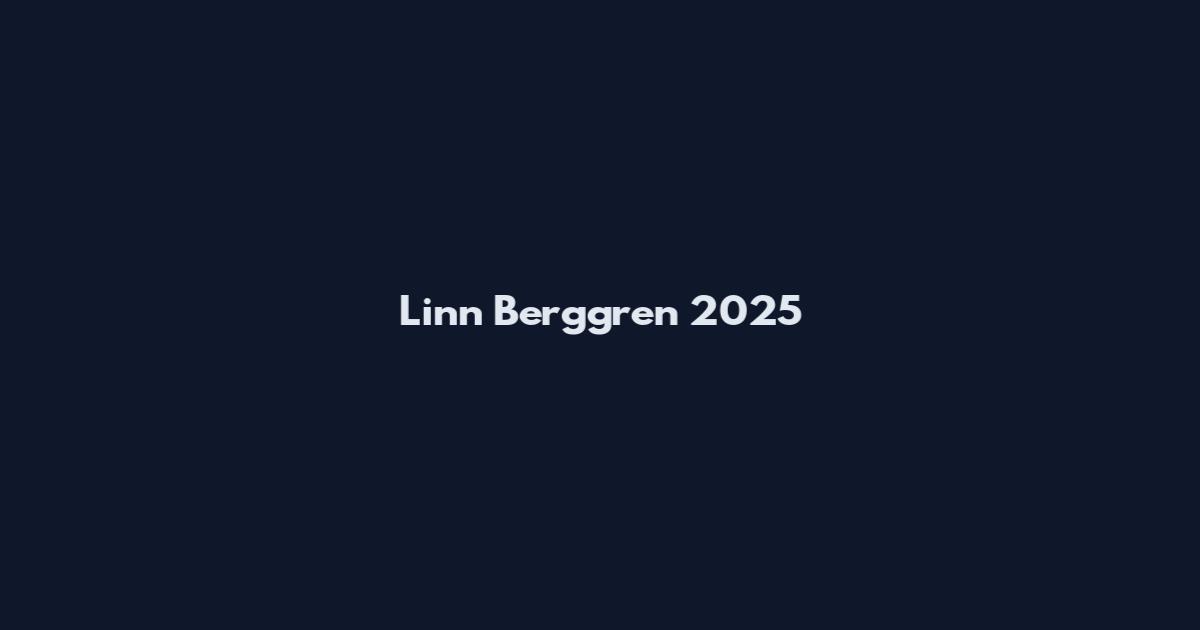 Linn Berggren 2025