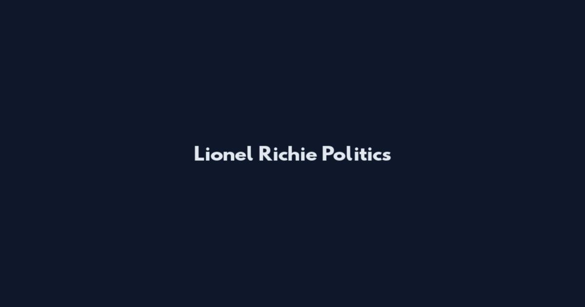 Lionel Richie Politics