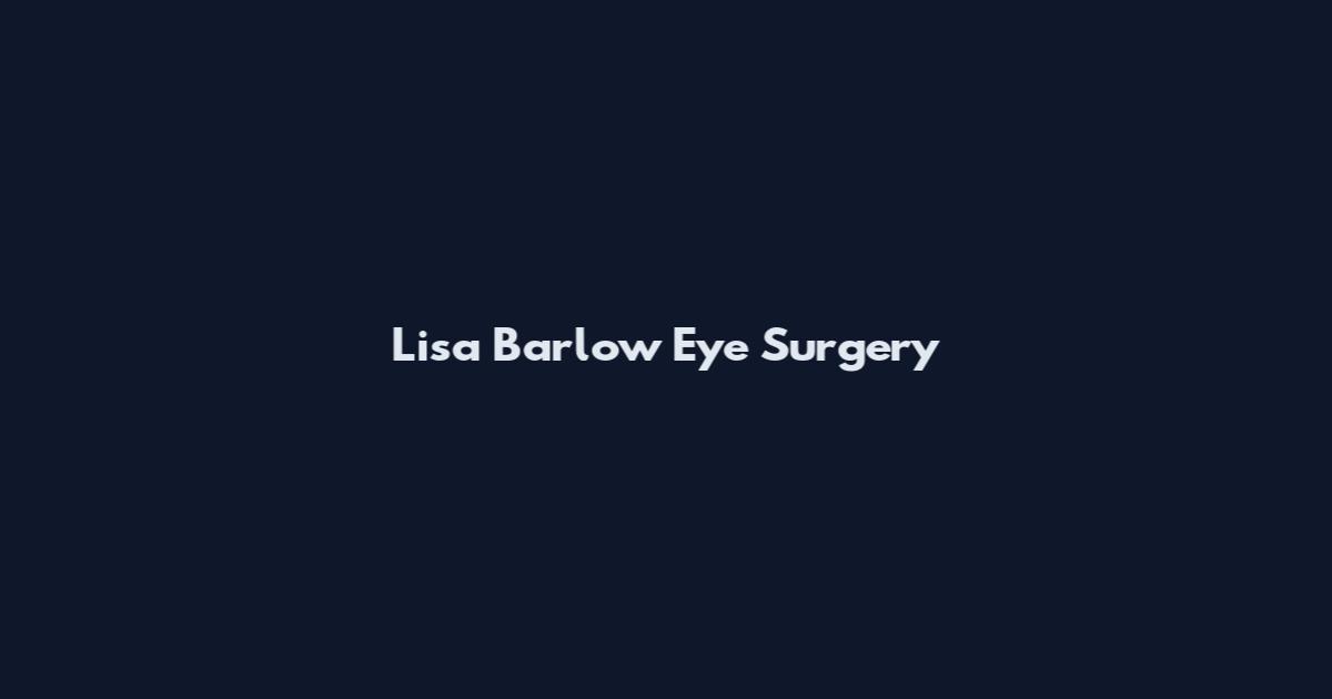 Lisa Barlow Eye Surgery