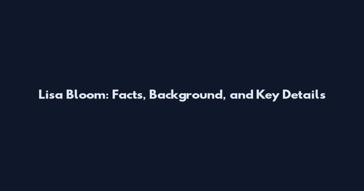 Lisa Bloom: Facts, Background, and Key Details