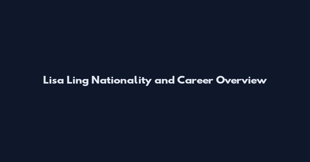 Lisa Ling Nationality and Career Overview