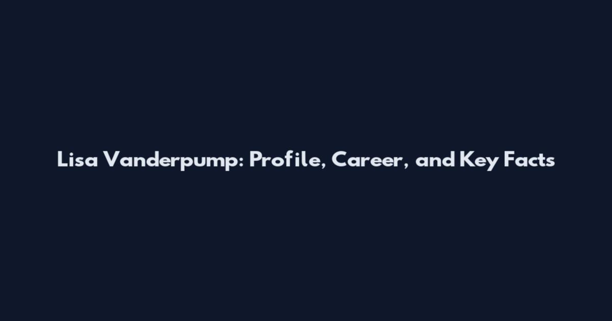 Lisa Vanderpump: Profile, Career, and Key Facts