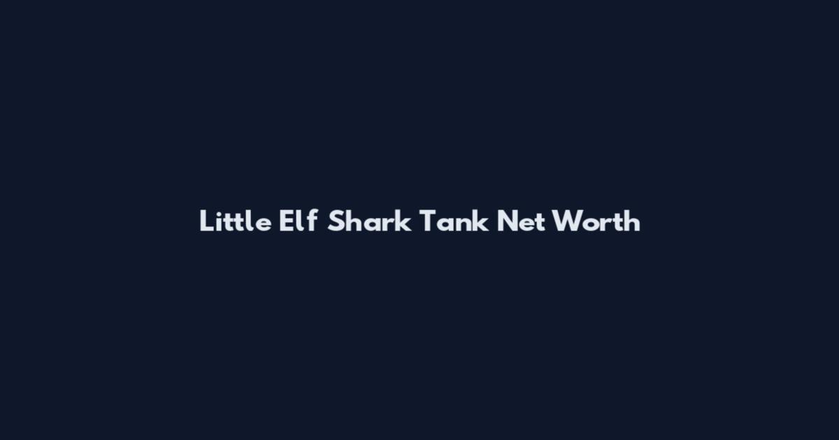 Little Elf Shark Tank Net Worth