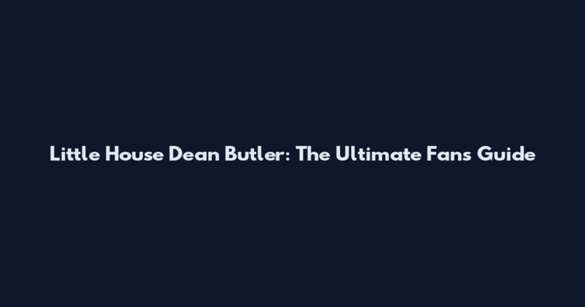 Little House Dean Butler: The Ultimate Fan's Guide