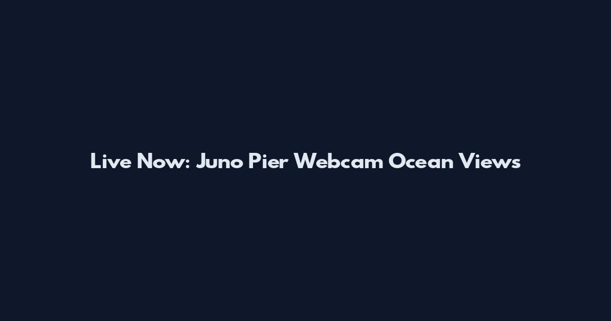 Live Now: Juno Pier Webcam Ocean Views