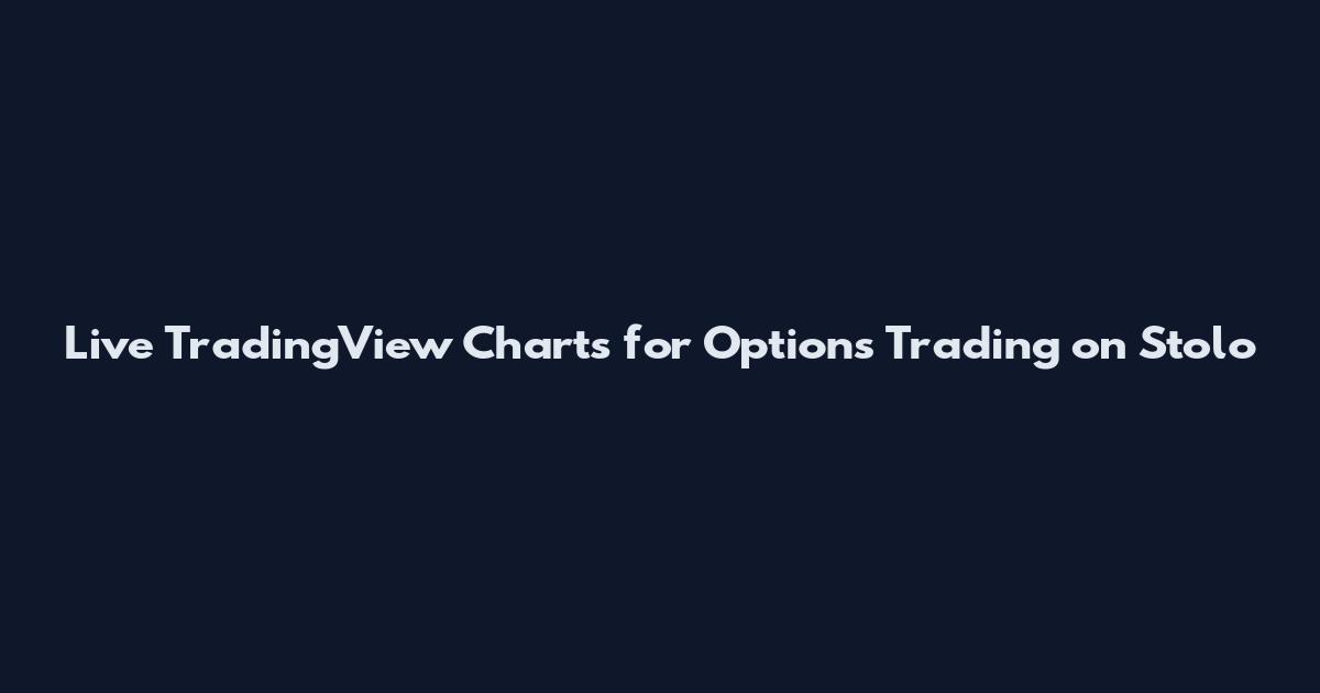 Live TradingView Charts for Options Trading on Stolo