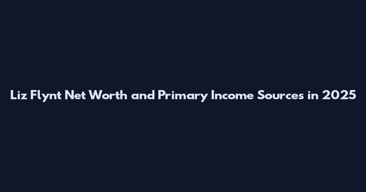 Liz Flynt Net Worth and Primary Income Sources in 2025