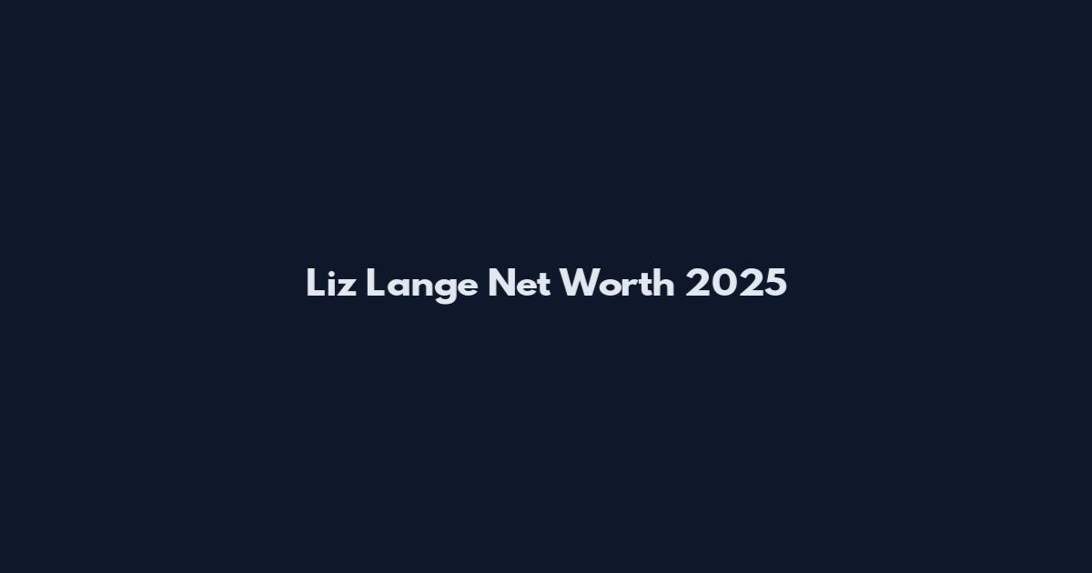 Liz Lange Net Worth 2025