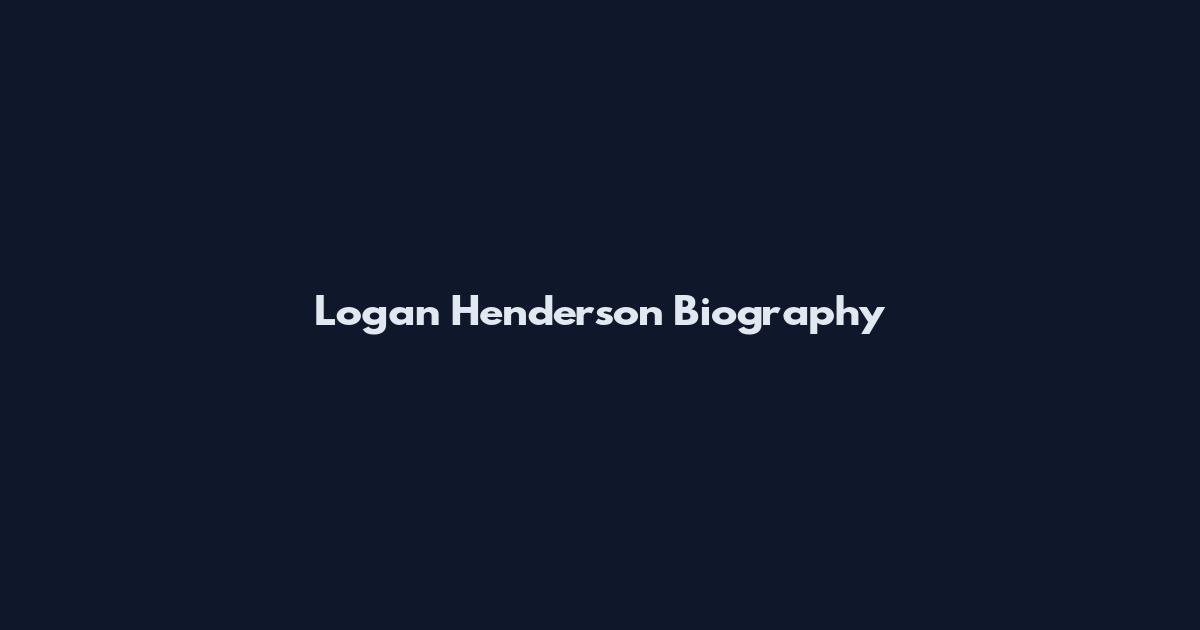 Logan Henderson Biography