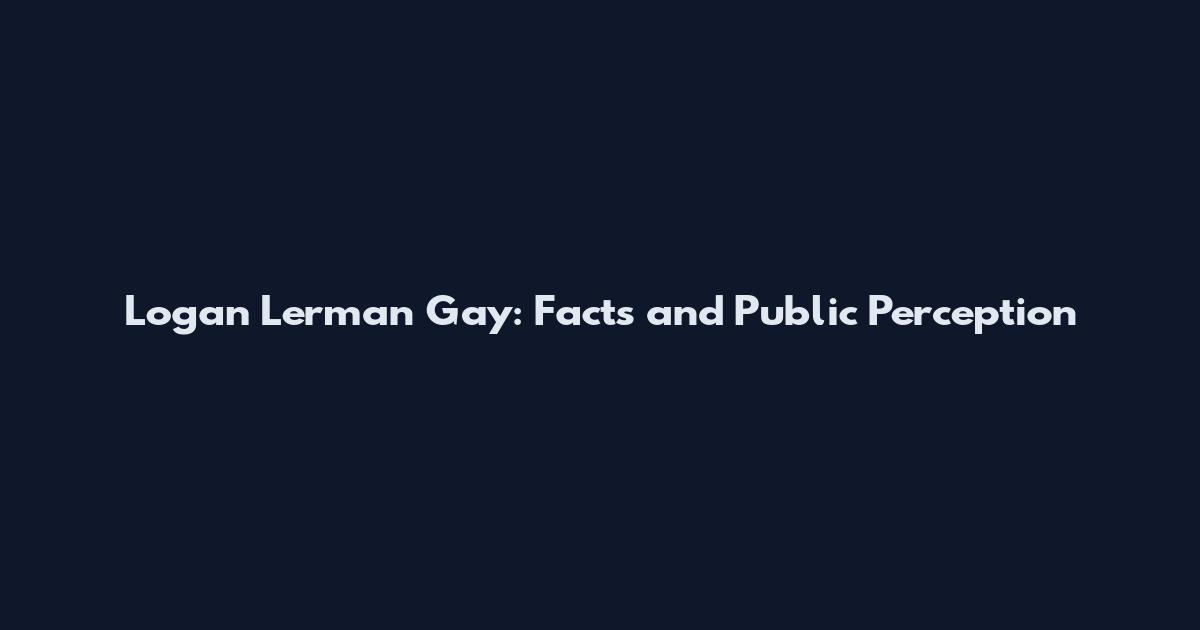 Logan Lerman Gay: Facts and Public Perception
