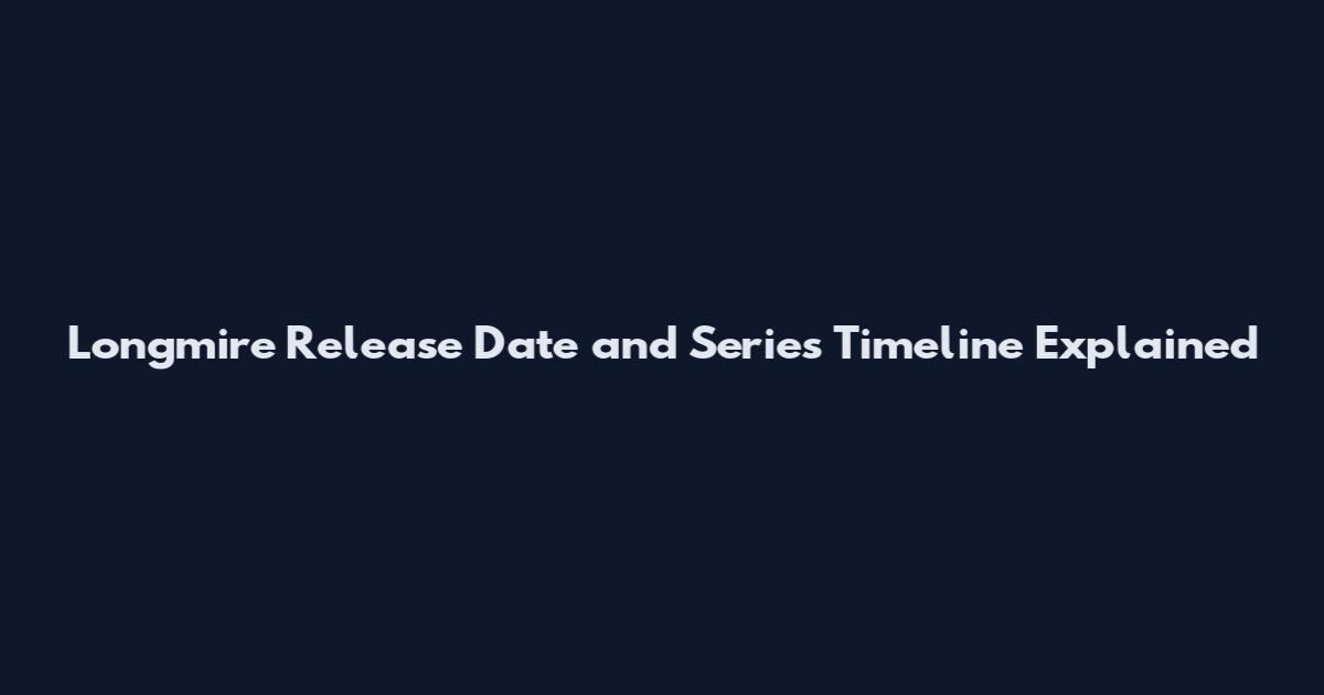 Longmire Release Date and Series Timeline Explained