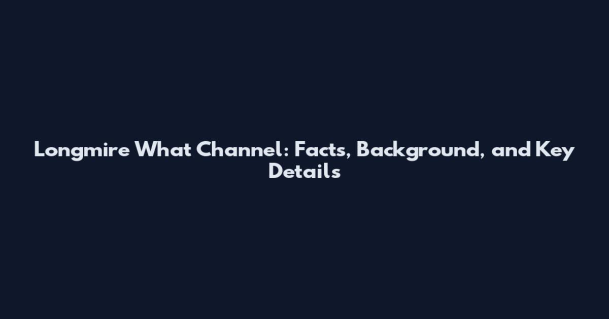 Longmire What Channel: Facts, Background, and Key Details