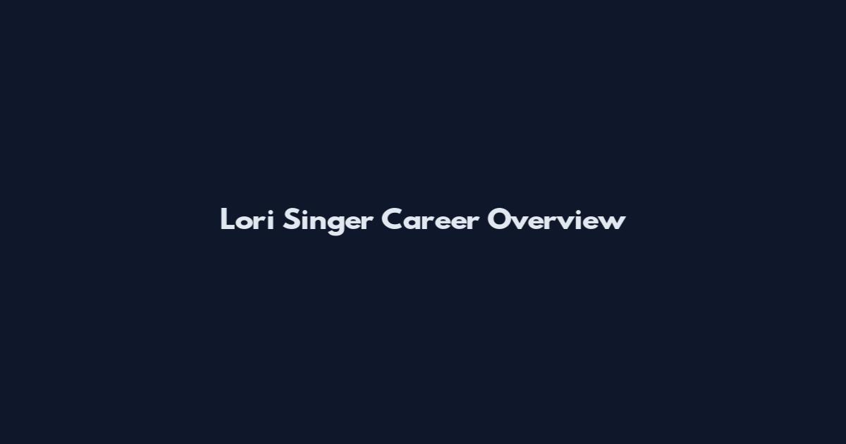 Lori Singer Career Overview