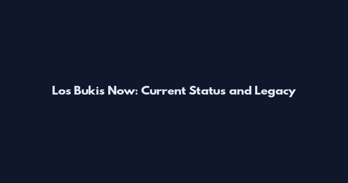 Los Bukis Now: Current Status and Legacy