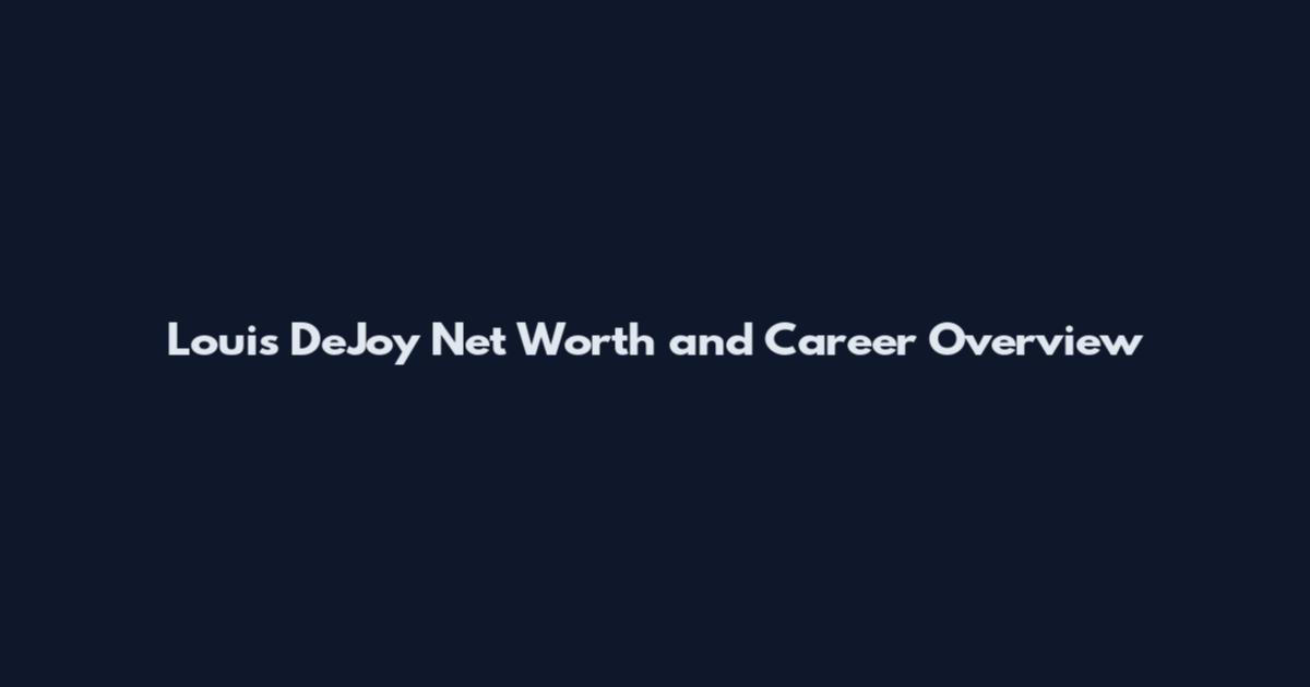 Louis DeJoy Net Worth and Career Overview