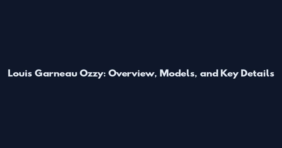 Louis Garneau Ozzy: Overview, Models, and Key Details