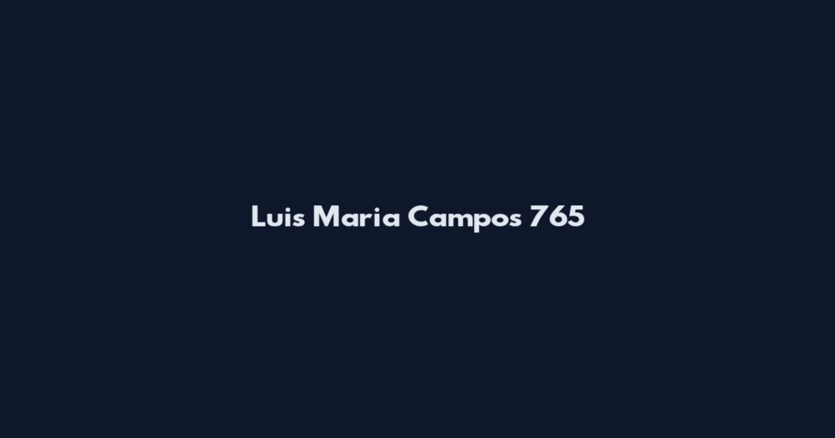 Luis Maria Campos 765
