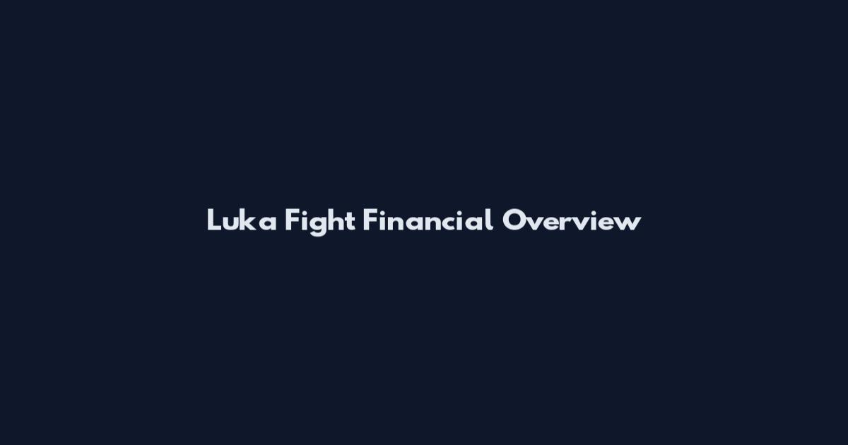 Luka Fight Financial Overview