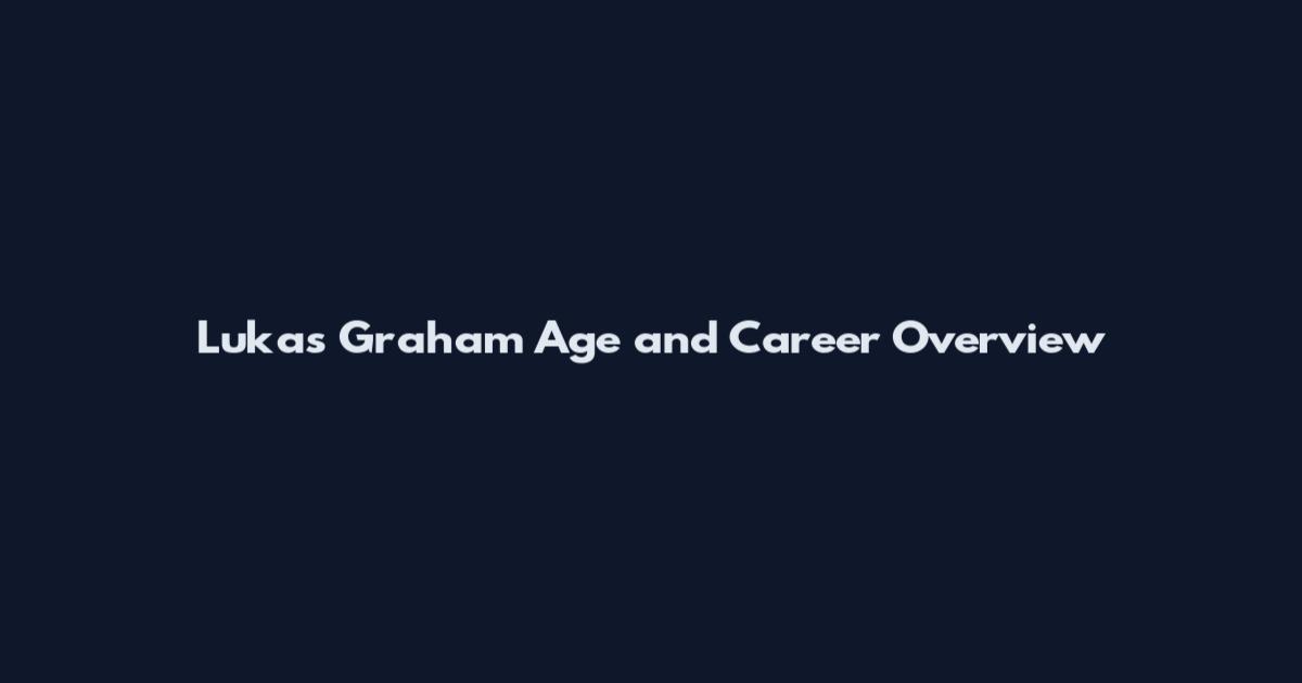 Lukas Graham Age and Career Overview