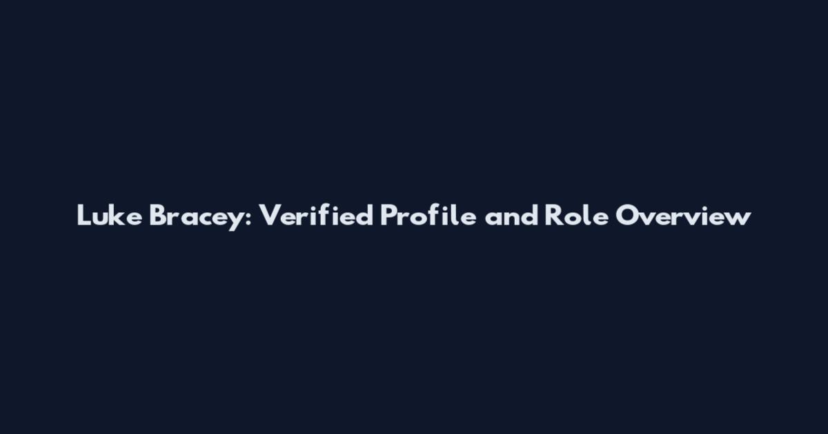 Luke Bracey: Verified Profile and Role Overview