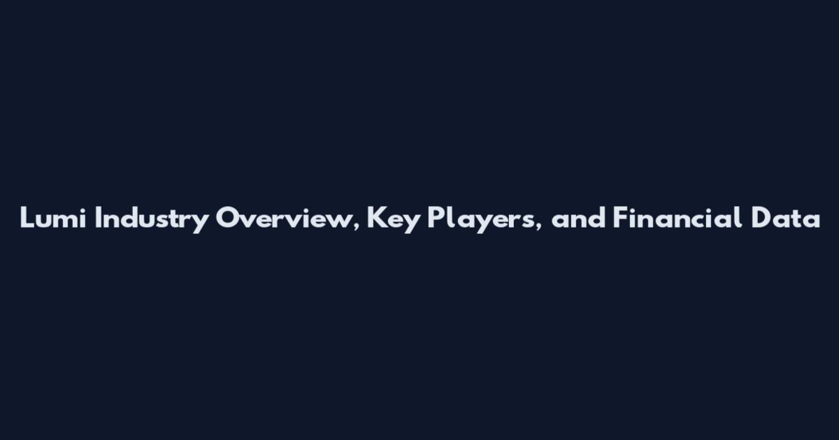 Lumi Industry Overview, Key Players, and Financial Data