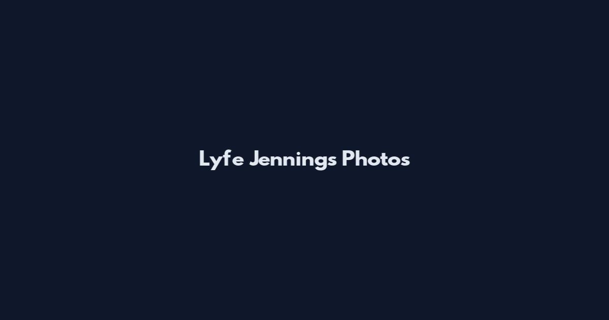 Lyfe Jennings Photos