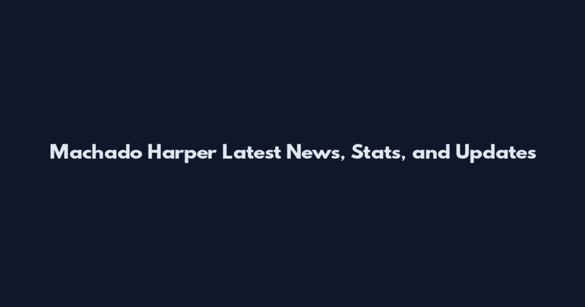 Machado Harper Latest News, Stats, and Updates