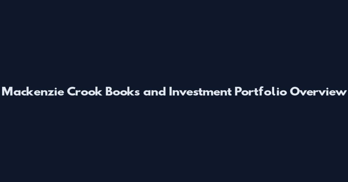 Mackenzie Crook Books and Investment Portfolio Overview