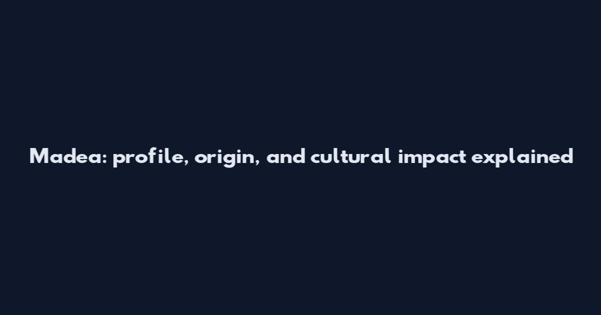 Madea: profile, origin, and cultural impact explained
