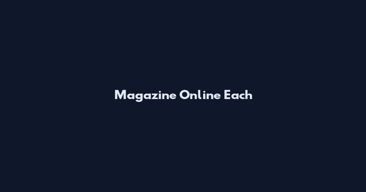 Magazine Online Each