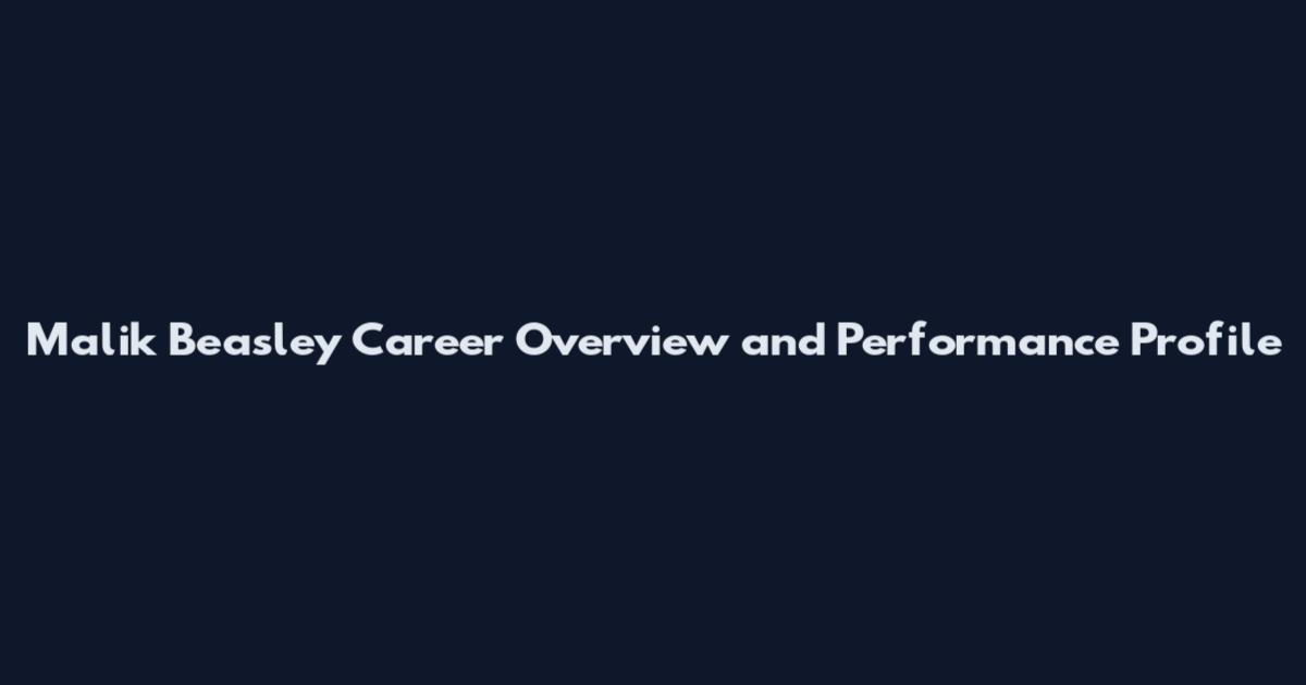 Malik Beasley Career Overview and Performance Profile