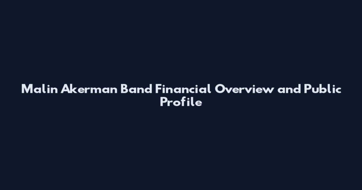 Malin Akerman Band Financial Overview and Public Profile
