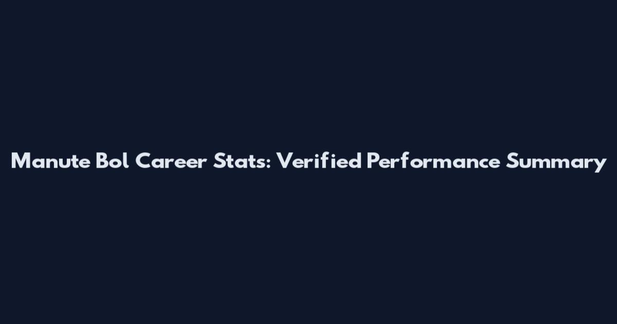Manute Bol Career Stats: Verified Performance Summary