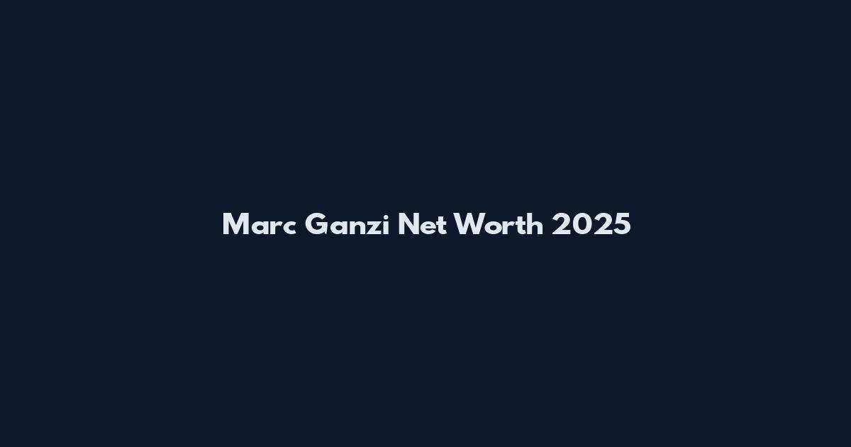 Marc Ganzi Net Worth 2025