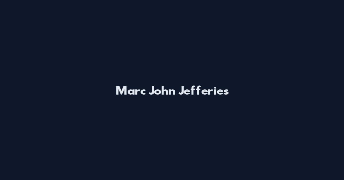 Marc John Jefferies
