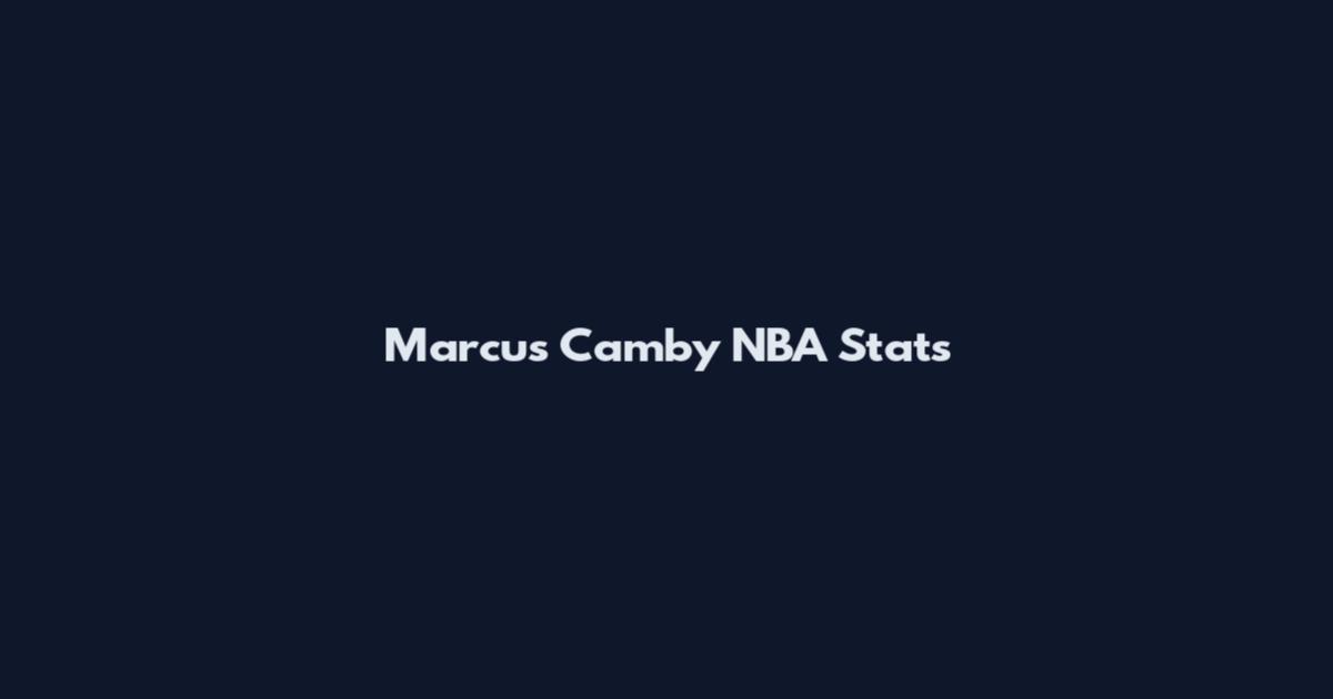 Marcus Camby NBA Stats