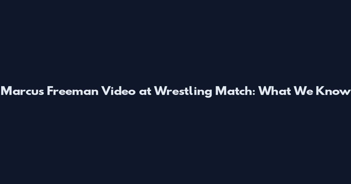 Marcus Freeman Video at Wrestling Match: What We Know