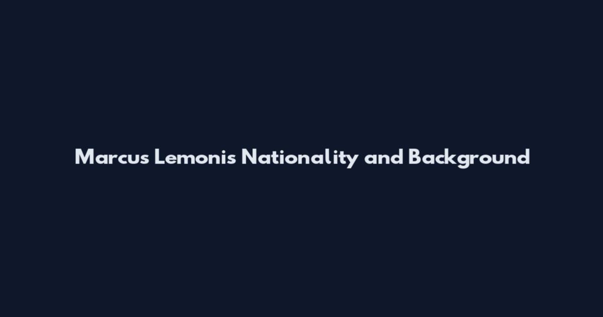 Marcus Lemonis Nationality and Background