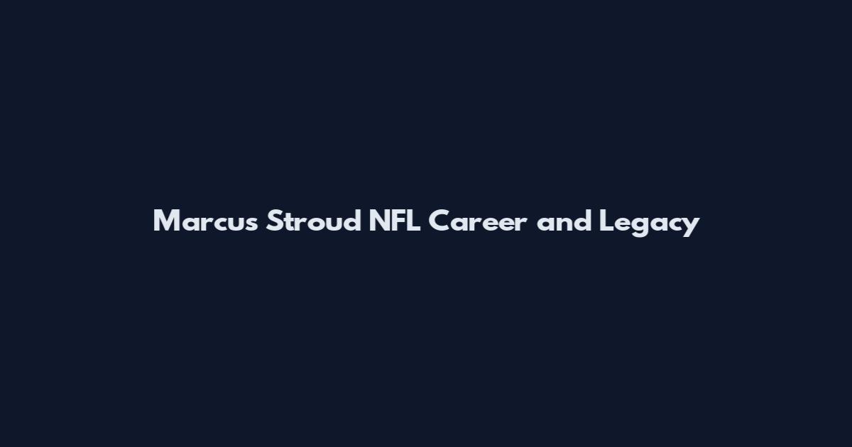 Marcus Stroud NFL Career and Legacy