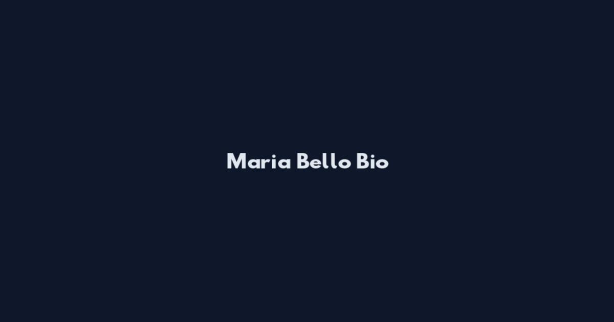 Maria Bello Bio