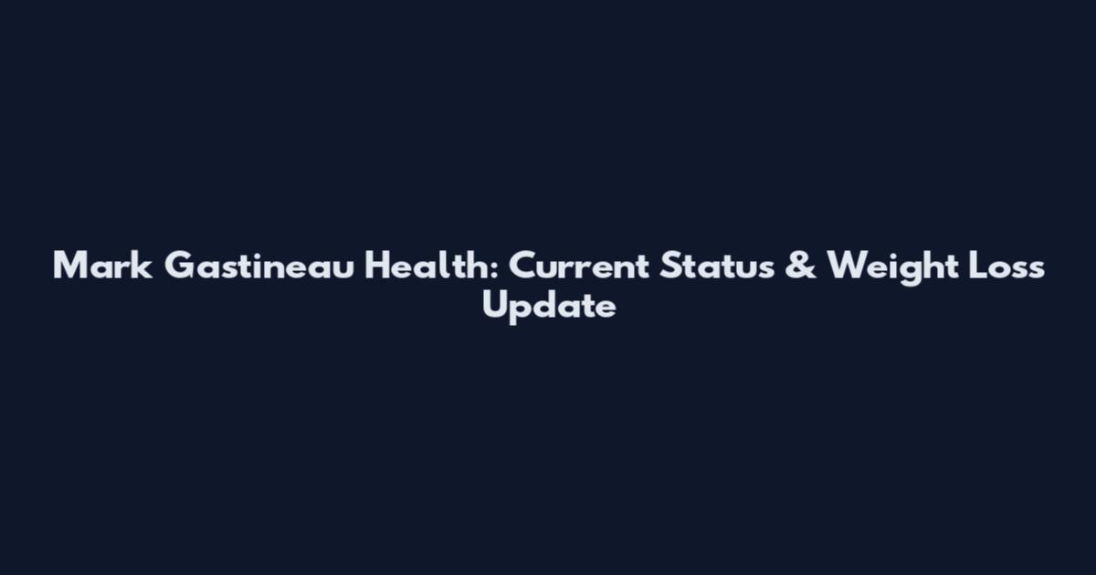 Mark Gastineau Health: Current Status & Weight Loss Update