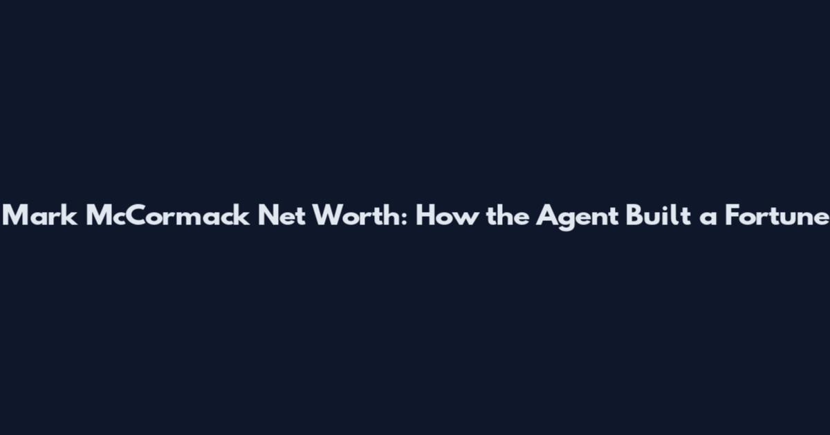 Mark McCormack Net Worth: How the Agent Built a Fortune