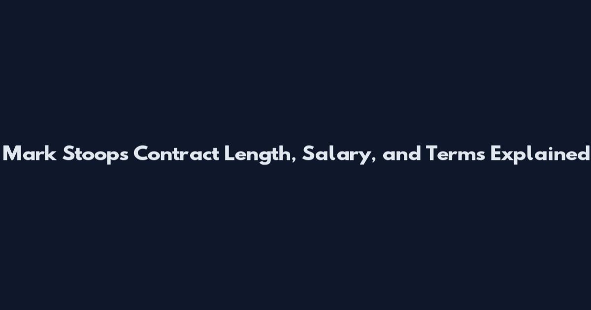 Mark Stoops Contract Length, Salary, and Terms Explained