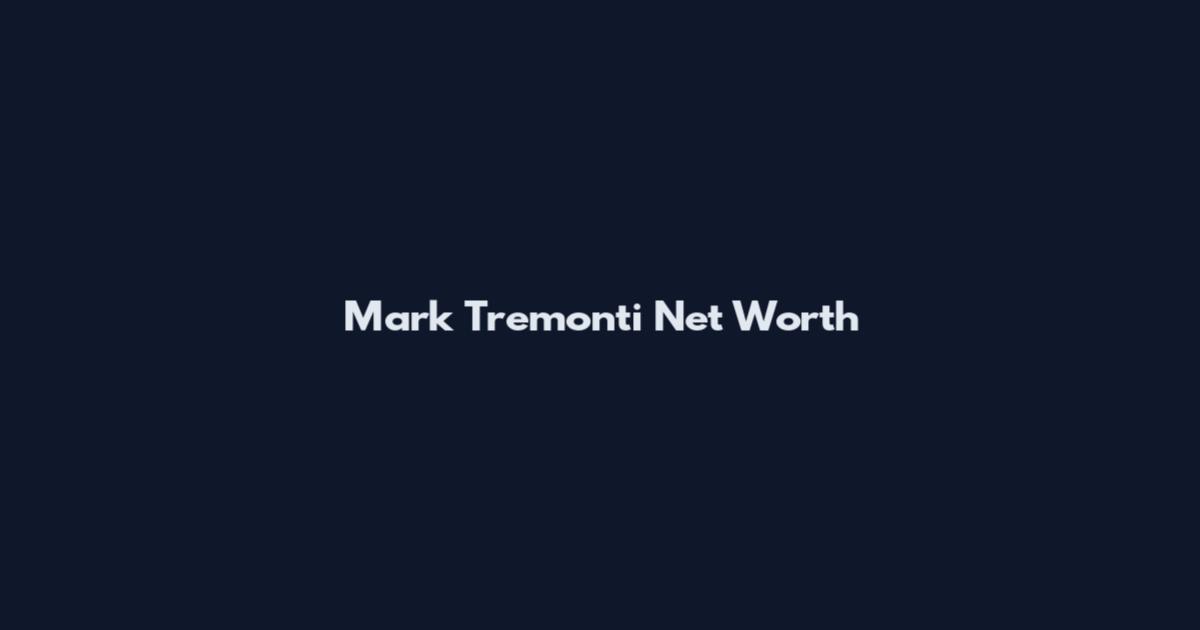 Mark Tremonti Net Worth