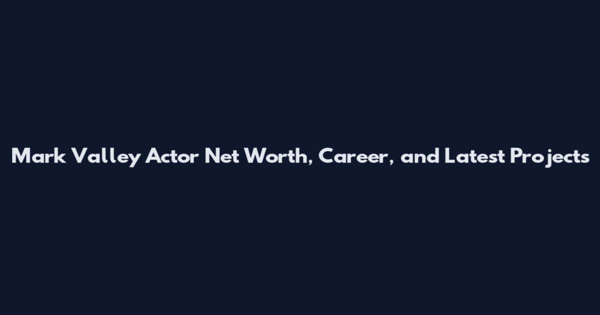Mark Valley Actor Net Worth, Career, and Latest Projects