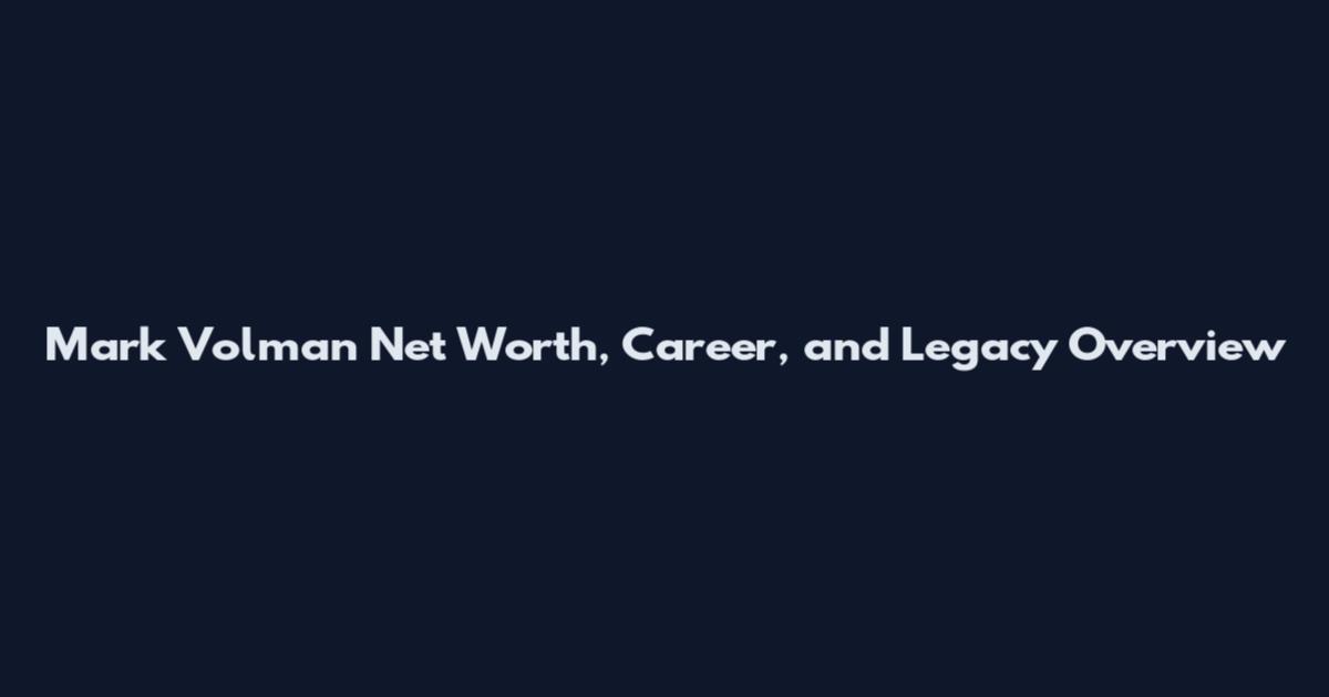Mark Volman Net Worth, Career, and Legacy Overview