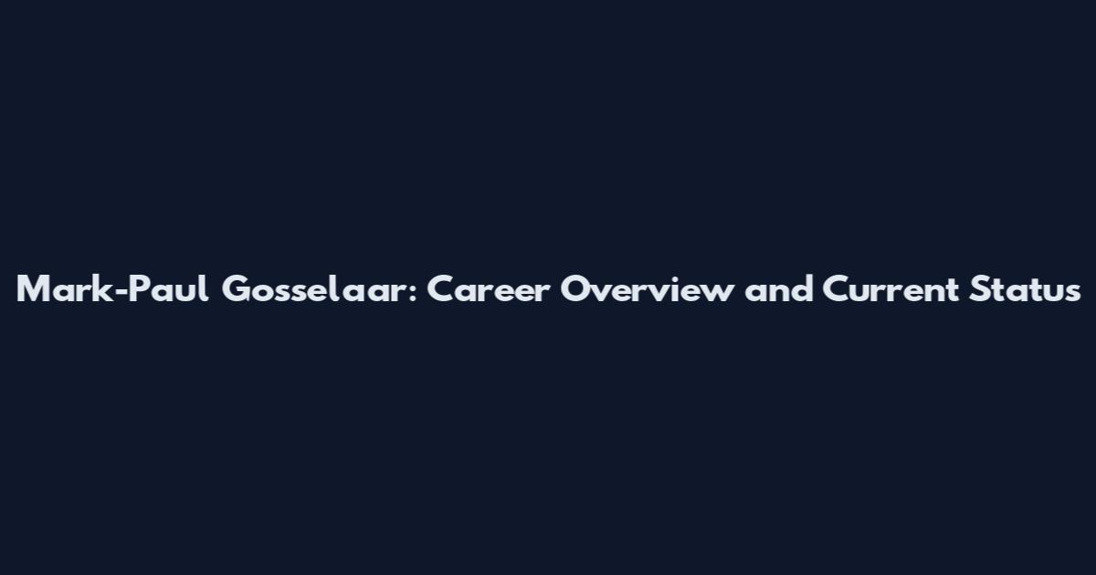 Mark-Paul Gosselaar: Career Overview and Current Status