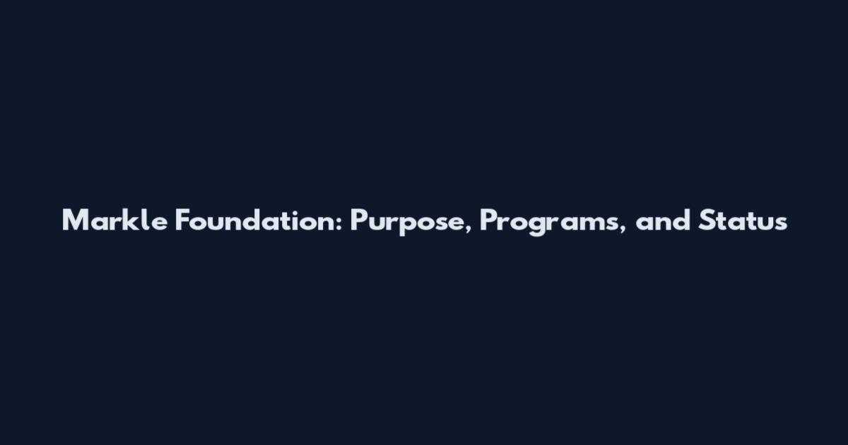 Markle Foundation: Purpose, Programs, and Status