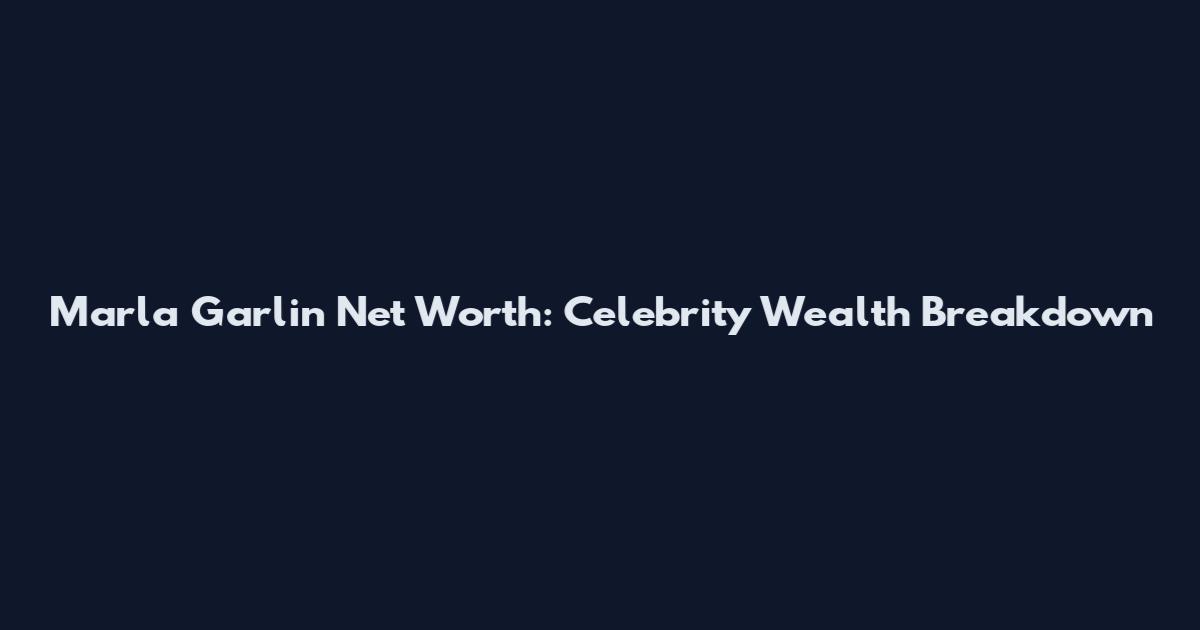 Marla Garlin Net Worth: Celebrity Wealth Breakdown