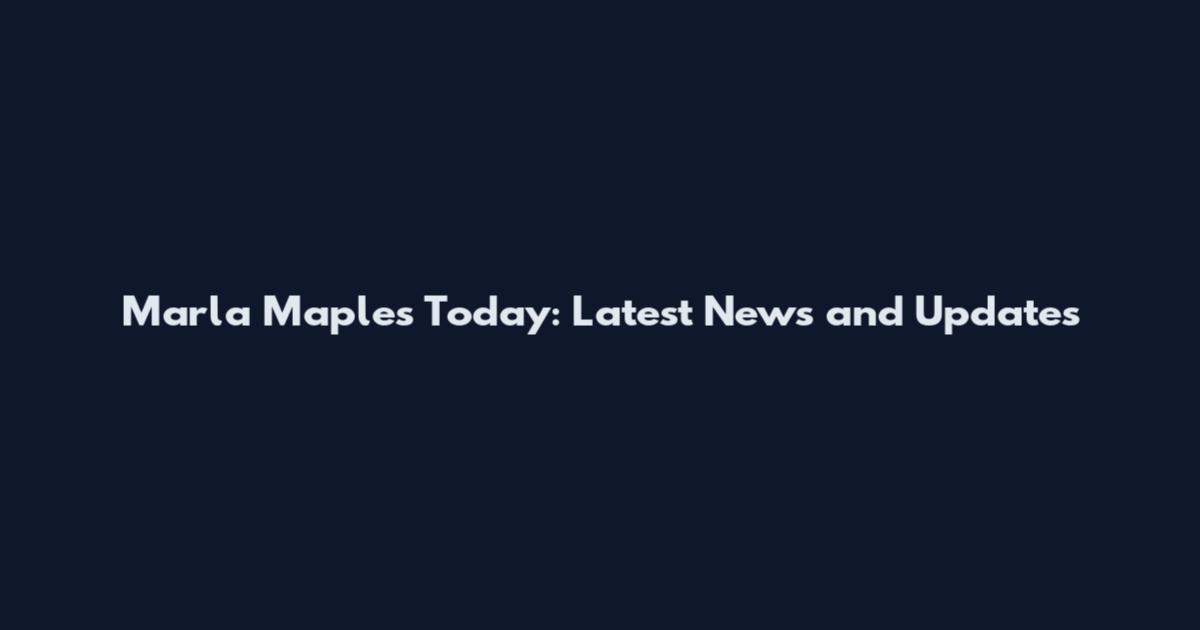 Marla Maples Today: Latest News and Updates